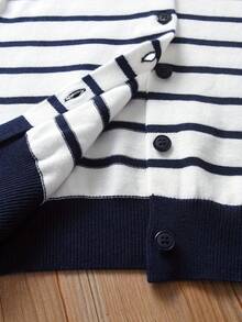 New Fashion Sweater Cardigan & Skirt 2 Pieces Set, Preppy Style For Older Tween Girl