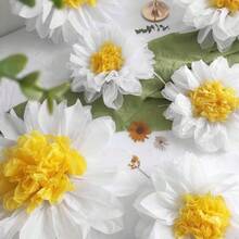 6 buah Dekorasi Pompon Kertas Bunga Daisy, Dekorasi Gantung Bunga Putih & Kuning Cocok untuk Ulang Tahun, Pernikahan, Pesta, dan Kelas. - MultiWarna - View 4