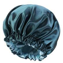 Gorro de satén, gorro de seda para el pelo, gorro holgado para dormir, gorro de satén para dormir, gorros para dormir, gorros para el pelo rizado Natural para mujer - Rojo - Ver 10