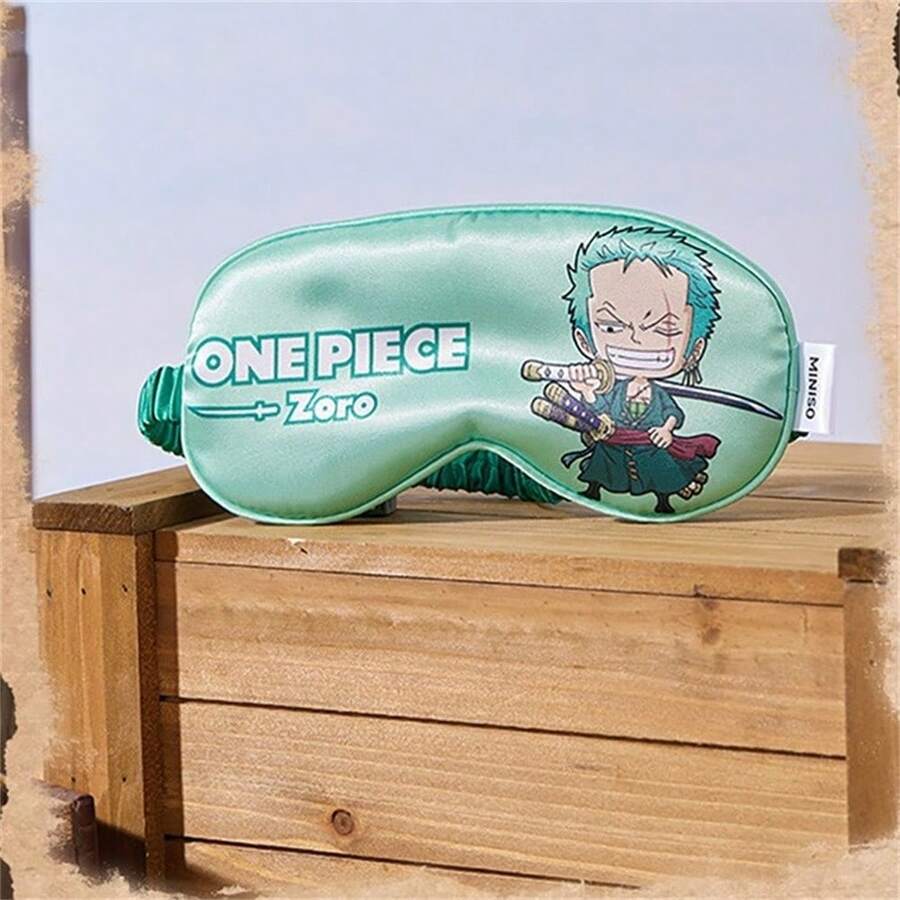 新款海贼王创意卡哇伊动漫周边索隆眼罩可爱卡通灯形个性眼罩礼物 - 綠色 - 查看 1