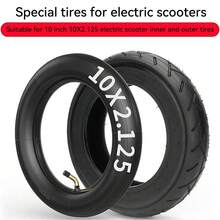 10 Inch 10x2.125 Electric Scooter Tire And Inner Tube, With 0° Valve Stem Replacement Inner Tube, Suitable For Self-Balancing Scooters, Smart Electric Vehicles, Bicycles, Tricycles, Replacement Wheels, Compatible With 10 Inch Tires And 6 Inch Rims