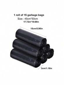 Trash Bags,Kitchen Household Extra Thick Drawstring Type Garbage Bag,Bathroom Trash Bag,Disposable Trash Bag,Pouch Kitchen Storage Garbage Bags,Plastic Bag For Bathroom Kitchen Office Restaurant Cleaning