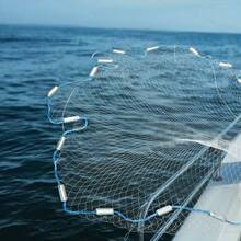 Fishing Cast Net 5.4m/18ft Hand Weaving Cast Fishing Net Quick Throw Mesh Drawstring Chain Bottom Spread Nylon Fishing Cast Net Bait Easy Throw Hand Cast Nylon Mesh With Sinker - White - View 3