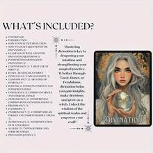 55 Page Witchcraft And Spiritual Explorer Divination Handbook - Mysterious Symbols, Tarot Guide, Rune Charts And Astrology Tools For Magic Practice, Intuitive Development - Adult Witcher's Magic Book Or Shadow Diary, Spiritual Growth Book, Charm Cover Art, Art Design