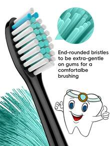 Compatible With Sonicare Electric Toothbrush Replacement Toothbrush Brush Heads Refills 1100 2100 4100 4300 5100 5300 6100 6500 7000 7300 7500 9000 9300 9500 9700 9750 9900 - Multicolor - View 8