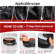 Shoe Polish Wax, Black & Brown, With Polishing Sponge, Metal Box Packaging, Leather Shoe Dye & Shine Oil, Shoe Wax, Leather Care, Makes Shoes Look Brand New, Suitable For Any Color Leather Shoes