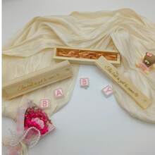 1/2/5 件怀孕公告创意展示盒（不含妊娠试验）、木制记忆盒珠宝收纳盒、怀孕公告礼物、迎婴派对装饰（不含妊娠试验套件）（含拉菲草） - 1 - 查看 4