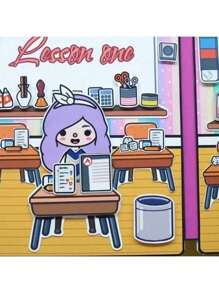 Toca Boca World Full Set Paper Dolls Quiet Book Scrapbook DIY Material Kit Entertaining Toys For Girls Cutout Edition