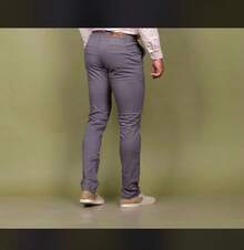Men's Twill Pants With Elastane Men's Elastane Pants Slim Sport Pants Built-In Pocket Elegant Tailored Pants All Skinny Formal And Evening Photoshoot Daily Night Out Father's Day MEN - 深灰色 - 查看 2