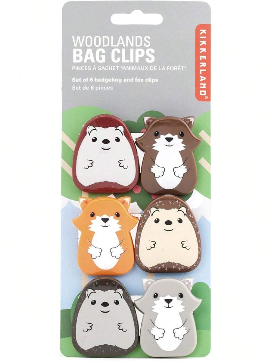 ¡RecomendadoKikkerland Woodlands Bag Clip, Set of 6¡Top de Temporada - Monstruos - Ver 1