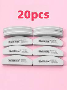 10 件迷你半月形 100/180 海绵抛光锉刀条。适用于日常化妆、舞会、婚礼、购物、约会、晚宴团队建设、节日化妆、母亲节礼物、毕业季礼物、节日睫毛、狂欢化妆、狂欢派对。、美甲用品、美甲工具、美甲工具、返校、指甲、按压指甲的美甲工具