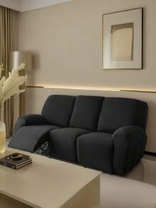 Bộ 1/2/3 chiếc, bọc ghế sofa dày dặn, co giãn, màu trơn, chống thấm nước và co giãn, chống bụi và có thể giặt, bọc ghế massage, nhiều lựa chọn màu sắc, đồ gia dụng, bọc ghế sofa chống trượt đa năng hiện đại tối giản dùng được quanh năm, trang trí nhà cửa thân thiện với thú cưng. - màu đen - Xem 4