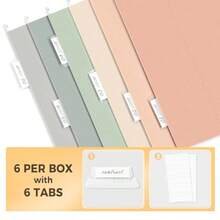 Hanging File Folders 6 Pack Letter Size Hanging File Folders With 1 5Cut Tabs Ideal For Home And Office Organizat And Papers Classificat Morandi Colors