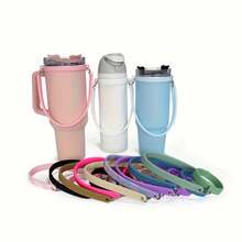 Silicone Water Bottle Handle, Silicone Water Bottle Strap, Holder With Carrying Strap, Water Bottle Accessories