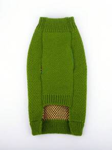 1pc Autumn/Winter New Pet Dog/Cat Sweater, Warm Knitted Jacquard Rabbit Pattern Pullover, Suitable For Small/Medium Dogs, Ins Style Pet Clothing