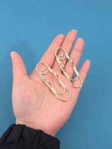 5 Pcs Creative Paperclip Shape Metal Pen Clip - Multifunctional Notebook Pen Holder, Assorted Colors Clip For Journal, Office And School Stationery Tools, Unique Back To School Supplies Gift