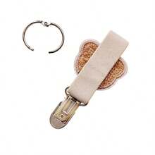 可爱熊帽夹 - 免提帽子夹，适合旅行和海滩，通用夹可防止丢失并节省包包空间，再也不会在婴儿车、背包或包上丢失帽子 - 彩色 - 查看 8