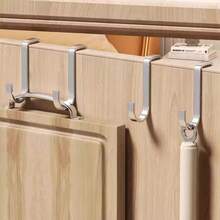 5/3/1 pièce - Crochets sans trace argentés et dorés, un incontournable pour les dortoirs d'étudiants, crochets portables sans colle pour les armoires de la maison, crochets en forme de S en acier inoxydable pour accrocher les vêtements derrière les portes de salle de bain du dortoir. - Argent - Voir 3