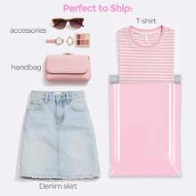 Fuxury Poly Mailers 10x13 Inch 100 Pcs, Waterproof Shipping Bags For Clothing, Strong Adhesive Shipping Envelopes For Small Business Suppliers, Self Seal Mailers Poly Bags Mailing Envelopes Purple - Baby Pink - View 4