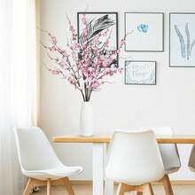 Artificial Cherry Blossom Flowers 4 Pcs Faux Cherry Blossom Stems Faux Silk Cherry Blossom Branches 41'' Fake Flowers Long Stems For Vase Arrangements Home Wedding Table Decor (Pink) KF - 粉色 - 查看 5