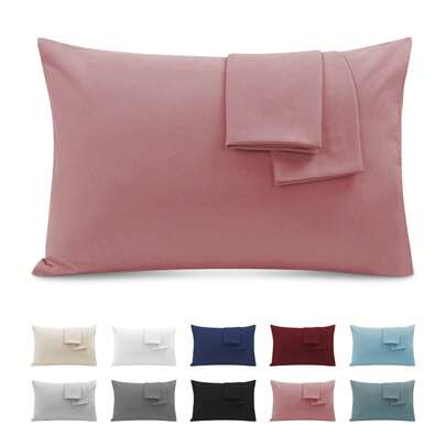 SERAPHINEX Funda De Almohada De Microfibra Lisa En Paquete De 2, Suave Y Confortable, Transpirable Y Cómoda, Resistente A Las Arrugas Y Al Desgaste, Diseño Con Cremallera, Fácil De Quitar, Mejora La Calidad Del Sueño, Imprescindible Para El Hogar Y El Dormitorio.