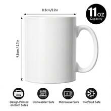 1pc Personalized Cups With Names, Customized Mugs, Heart+Name, Coffee Mug With Pictures Custom, Photo Gifts Using My Own Photos, Funny Christmas Gifts For Girlfriend 11Oz - Heart - View 2