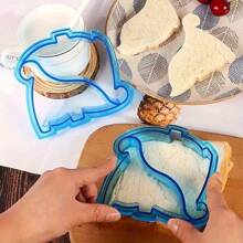 Dinosaur-Themed Sandwich Cutter, DIY Bread Mold, Suitable For Lunch Box Decoration, Cute Dinosaur-Shaped Cake Mold, Bento Lunch Box Food Decoration