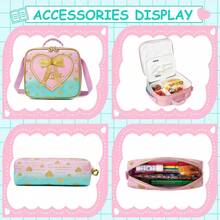 3PCS Girls School Backpack Set With Lunch Tote And Pencil Case Lightweight Elementary Bookbag For Kids Back To School Bag Gift - Multicolor - View 6