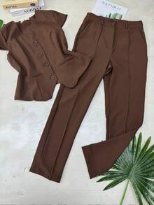 WOMEN'S SET - Rust Brown - View 2