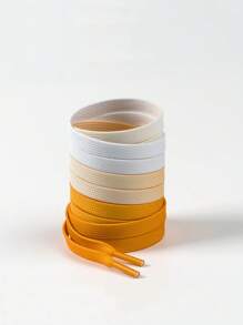 1 par de cordones de zapatos de moda con degradado de color, disponibles en múltiples colores, cordones elegantes para tenis, zapatos casuales, accesorios para zapatos