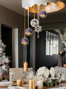 10pcs Clear Plastic Fillable Ornaments Clear Christmas Ornaments Balls Fillable For Crafts Christmas Ornaments Balls, Clear DIY Ornaments Christmas Tree Decorations, Hanging Christmas Decorations Indoor Home Decor Supplies