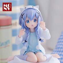 1pc Anime Chino Kafuu Figure, Patriotic Version Without Base, Bunny Girl Computer Case, Holiday Gift