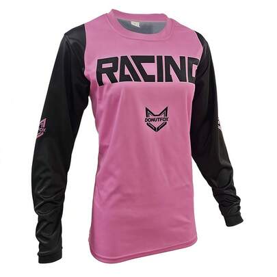  Camiseta de ciclismo para mujer DONUTFOX, camisa de bicicleta de montaña, camiseta de carreras de descenso, adecuada para ciclismo, motocicleta todoterreno y ciclismo en carretera, top deportivo de manga larga
