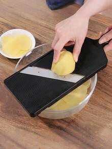 1Pc Creative Multifunctional Kitchen Gadgets Manual Vegetable Slicer And Chopper - Cabbage, Green Onion, Potato, Cucumber Peeler And Carrot Cutter, Kitchen Cutting Tool, Melon Slicer Machine For Japanese Salad Bowls, Usable In All 4 Seasons - Multicolor - View 6