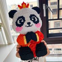 15.000 Stücke großes Bauklötze Spielzeug, Panda Puzzle Spielzeug Dekoration, Erwachsenen Hochschwierigkeits Panda Bauklötze Geschenk, 3D Puzzle Spielzeug Dekorations Geschenk