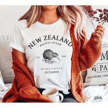 New Zealand Shirt, Kiwi Bird T-Shirt - Uni0 - 白色3 - 查看 1