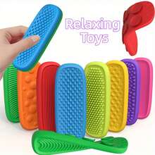 8pcs Sensory Fidget Toys | Durable Silicone Toys | Stress Reliever Toys | Playful Design, Textured Finger Toys Designed To Relieve Anxiety,Making People Fingers Restless And Keeping Hands Busy,Christmas Presents