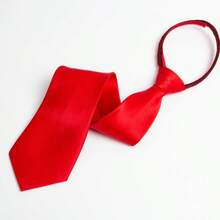 1 pieza Corbata de hombre, corbata de negocios, corbata formal de unicolor, corbata de hombre pequeña