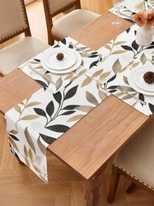 1/2/3/4/5 pezzi Set di Runners da Tavolo Floreali, Decorazione Tavolo con Stampa Giardino Botanico, Tessuto in Poliestere Intrecciato, Resistente al Calore e alle Macchie, Senza Pieghe, Adatto per Tavoli da 6/8/10 Posti, Lavabile in Lavatrice, Decorazione per Sala da Pranzo e Matrimoni, Essenziale per Apparecchiare la Tavola in Primavera ed Estate, Decorazione Autunnale, Decorazione per la Casa