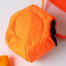 1 件/3 件可爱万圣节便携式南瓜包不给糖就捣蛋儿童糖果袋万圣节快乐礼物南瓜背包单肩包 - 橘色 - 查看 4