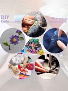 1 Pc 1300 Yards/Roll Strong And Durable Polyester Sewing Thread, Polyester Sewing Thread Roll, Professional Sewing Machine Thread, Durable And Versatile Handmade Thread For Sewing Machine, Embroidery, Industrial Use