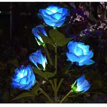 NetHong 5 Head LED Solar Power Flower Lights Outdoor Garden Path Luminous Lamps UK - Multicolor - View 16
