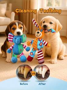 Hundespielzeug - Plüsch Quietschspielzeug für Welpen, vertreibt Langeweile für kleine Hunde, interaktives anregendes Welpenspielzeug zum Beschäftigen
