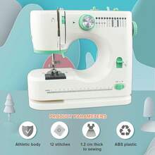 12-Stitch Mini Sewing Machine - Multifunctional Household Sewing Machine With Extension Table, EU Plug - Ideal For Creative Sewing Projects And Versatile Applications - EU E Type Plug(220-240V) - View 7