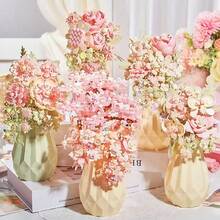 Conjunto de buquê de flores preservadas em garrafa decorativa, enfeite de árvore de sakura feito à mão, adequado para presentes de Dia dos Namorados, Ação de Graças, Halloween, Natal e aniversário