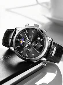 LIGE LG8953 Men's Fashion Versatile Business Quartz Watch