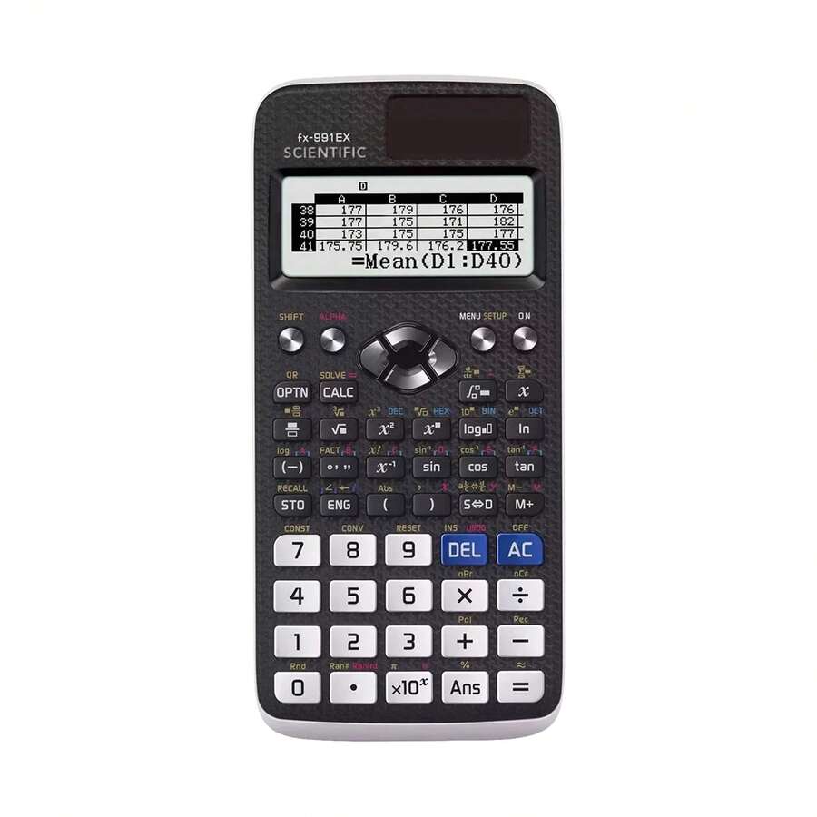 Calculadora Cientifica Y Ingeniería Fx-991ex 552 Funciones,cálculo preciso,apto para exámenes,funciones avanzadas,pantalla clara - Negro - Ver 1