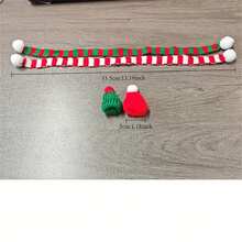 20 pezzi Mini cappelli e sciarpe di Natale | Decorazioni rosse e verdi per artigianato fai-da-te, ornamenti per alberi e decorazioni pupazzo di neve