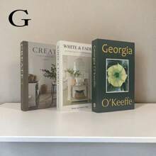 3pcs Foldable Fake Books, Luxury Decorative Simulation Books Set For Showroom, Coffee Table, Villa, Hotel, Home Decor, Photography
