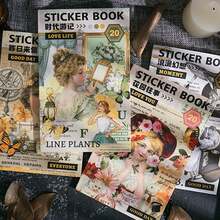 20 pezzi, Libro di adesivi decorativi in carta di alta qualità per il fai da te, adesivi in materiale autoadesivo per decorazioni fatte a mano, adesivi per la stagione del ritorno a scuola